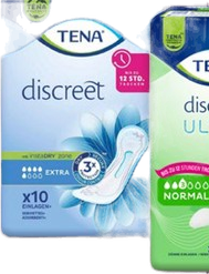 Tena Discreet Einlagen Extra oder Discreet Ultra Einlagen Normal