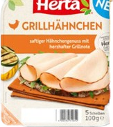 Herta Grillhähnchen oder Knacki